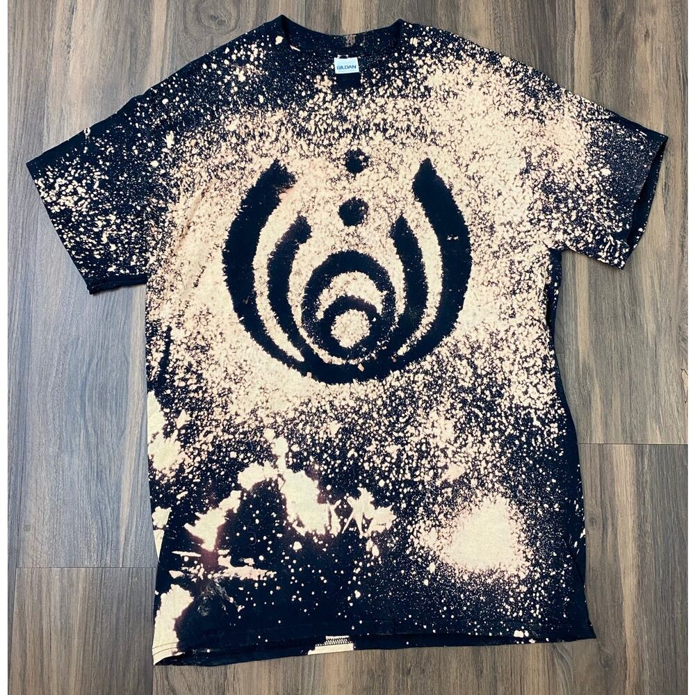 Gildan Bassnectar band musician DJ tie-dye graphic cotton t-shirt, M